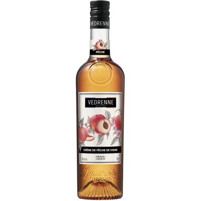 Vedrenne - Creme de Peche de Vigne - 0,7 L - NV - Liqueur - Publicité Vedrenne - Creme de Peche de Vigne - 0,7 L - NV - Liqueur - Publicité