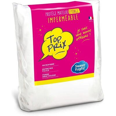 Sweet Night Alix Waterproof Microfibre Mattress Cover - White Sweet Night Alix Waterproof Microfibre Mattress Cover - White