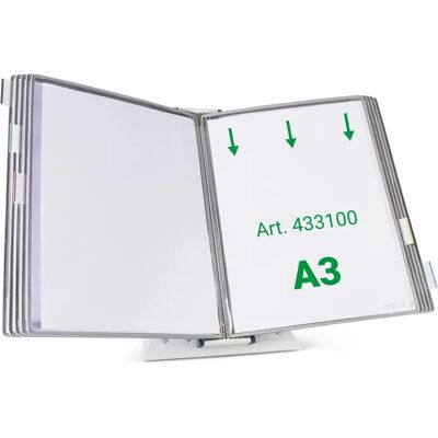 Tarifold Wandsichttafelsystem Pult A3 grau - Display System Tarifold Wandsichttafelsystem Pult A3 grau - Display System