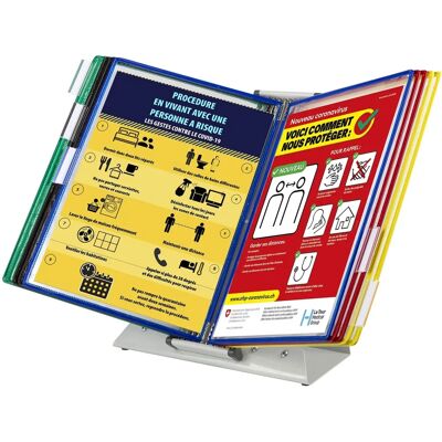 Suporte Antimicrobiano Tarifold - 10 Painéis - A4 Suporte Antimicrobiano Tarifold - 10 Painéis - A4