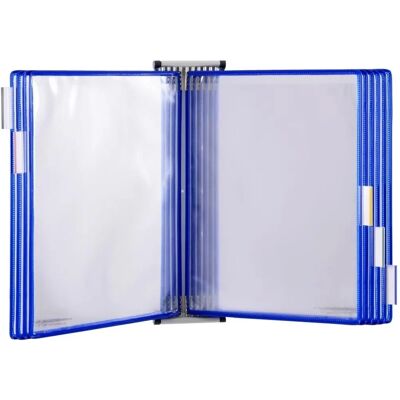 Tarifold Sichttafelsystem - Blau A5 mit 10 Sichttafeln Tarifold Sichttafelsystem - Blau A5 mit 10 Sichttafeln