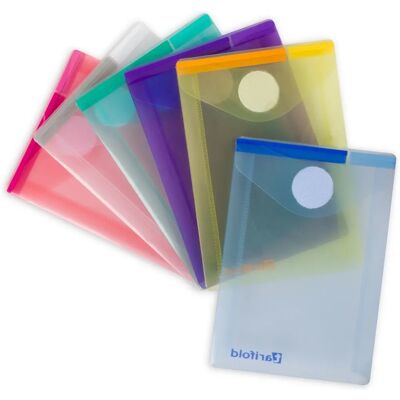 Dossier Tarifold - Couleurs assorties A7, pack de 6 Dossier Tarifold - Couleurs assorties A7, pack de 6