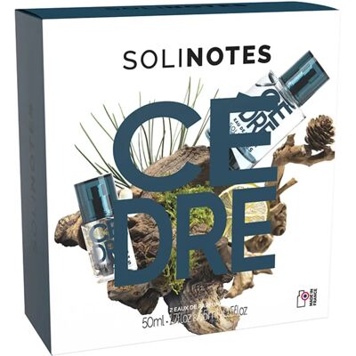 Coffret Parfum Cèdre Solinotes 50Ml + 15Ml Offert - Publicité Coffret Parfum Cèdre Solinotes 50Ml + 15Ml Offert - Publicité