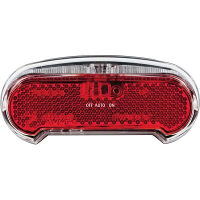 AXA Riff Batterij Achterlicht - LED, Auto/Aan/Uit, 50-80mm AXA Riff Batterij Achterlicht - LED, Auto/Aan/Uit, 50-80mm