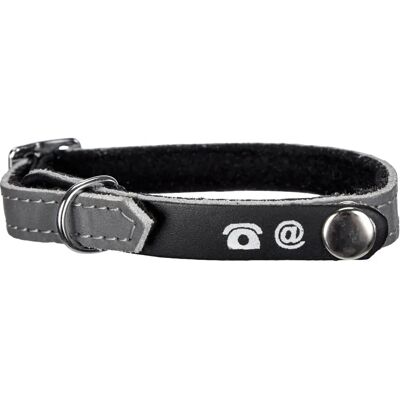 Collier en nylon réfléchissant pour chat avec porte-adresse Croci - Publicité Collier en nylon réfléchissant pour chat avec porte-adresse Croci - Publicité