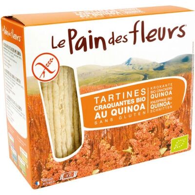 Le Pain des Fleurs Quinoa Crackers - Snack Bio Sans Gluten - Publicité Le Pain des Fleurs Quinoa Crackers - Snack Bio Sans Gluten - Publicité