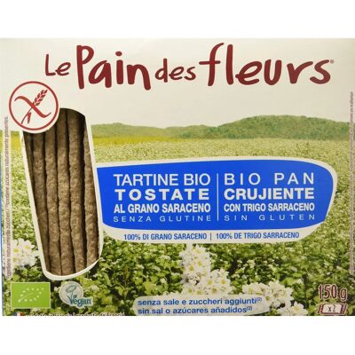Le Pain des Fleurs Pão de Trigo Sarraceno Orgânico Crocante - Torrada Le Pain des Fleurs Pão de Trigo Sarraceno Orgânico Crocante - Torrada