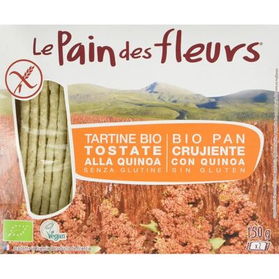 Le Pain des Fleurs Torradas Orgânicas de Quinoa Sem Glúten Le Pain des Fleurs Torradas Orgânicas de Quinoa Sem Glúten