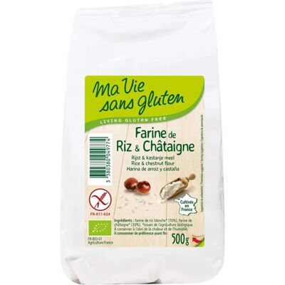 Ma Vie sans Gluten Harina de arroz de castaña ecológica - Harina Ma Vie sans Gluten Harina de arroz de castaña ecológica - Harina