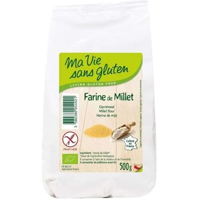 Ma Vie sans Gluten Harina de mijo ecológica - Sin gluten - 500 g Ma Vie sans Gluten Harina de mijo ecológica - Sin gluten - 500 g