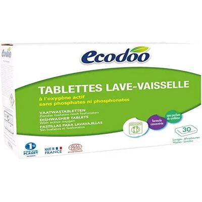 Ecodoo Pastillas ecológicas para lavavajillas - Pastillas para lavavajillas Ecodoo Pastillas ecológicas para lavavajillas - Pastillas para lavavajillas