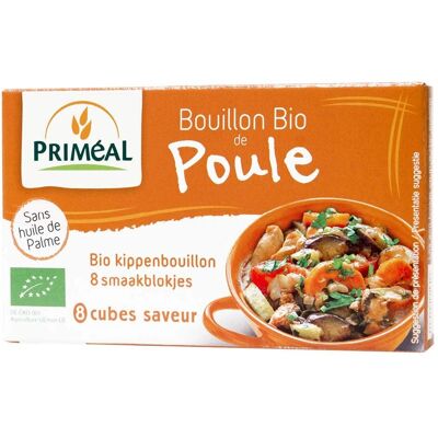 Primeal Cube de bouillon de poule bio - 80 g - Publicité Primeal Cube de bouillon de poule bio - 80 g - Publicité