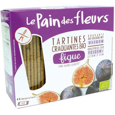 Le Pain des Fleurs Sandwichs croustillants bio de figue - Crackers - Publicité Le Pain des Fleurs Sandwichs croustillants bio de figue - Crackers - Publicité