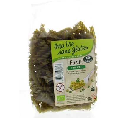 Ma Vie sin Gluten Fusilli de Guisantes Verdes Orgánicos - Pasta Sin Gluten Ma Vie sin Gluten Fusilli de Guisantes Verdes Orgánicos - Pasta Sin Gluten