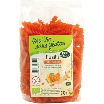 Ma Vie sans Gluten Fusilli aux Lentilles Corail Bio - Publicité Ma Vie sans Gluten Fusilli aux Lentilles Corail Bio - Publicité