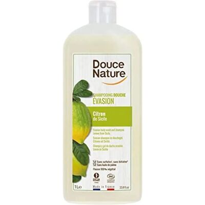 Gel de ducha y champú de limón Douce Nature - 1L Gel de ducha y champú de limón Douce Nature - 1L