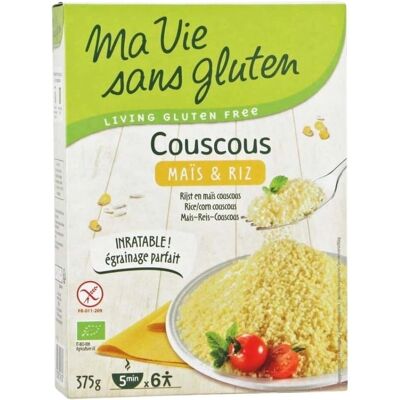 Ma Vie sans Gluten Couscous de maíz y arroz - Orgánico y sin gluten Rápido Ma Vie sans Gluten Couscous de maíz y arroz - Orgánico y sin gluten Rápido