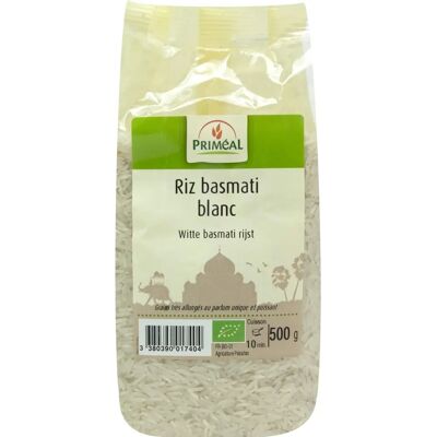 Primeal Arroz Basmati Blanco - Orgánico, Grano Fino, 500 g Primeal Arroz Basmati Blanco - Orgánico, Grano Fino, 500 g