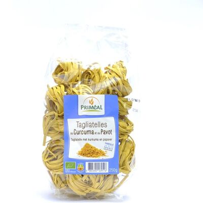 Primeal Curcuma Pavot Tagliatelles - Pâtes - Publicité Primeal Curcuma Pavot Tagliatelles - Pâtes - Publicité