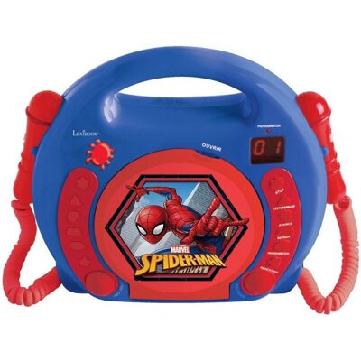 Lexibook Spider-Man Hordozható CD-lejátszó - Mikrofon Lexibook Spider-Man Hordozható CD-lejátszó - Mikrofon