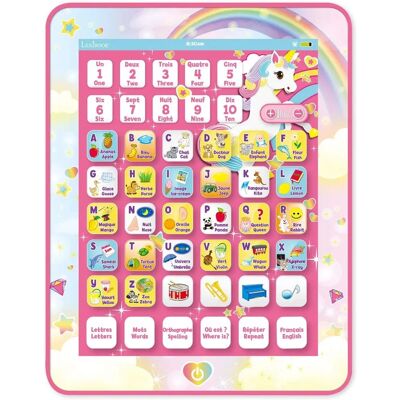 Lexibook Unicorn Educational Bilingual Interactive Learning Tablet (French/English) Lexibook Unicorn Educational Bilingual Interactive Learning Tablet (French/English)