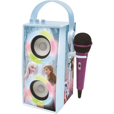 Hordozható Bluetooth hangszóró Disney Frozen II világítással és mikrofonnal Hordozható Bluetooth hangszóró Disney Frozen II világítással és mikrofonnal