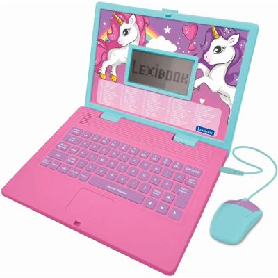 Lexibook Francés-inglés ordenador portátil educativo - Unicornio - Publicité Lexibook Francés-inglés ordenador portátil educativo - Unicornio - Publicité