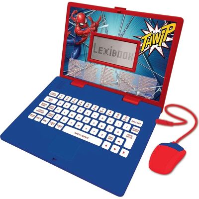 Laptop educativo bilingue Spider-Man Lexibook - 124 attività Laptop educativo bilingue Spider-Man Lexibook - 124 attività