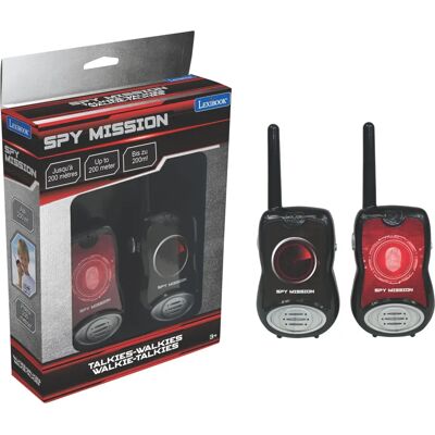 Lexibook Walkie-talkies - Kémküldetés - 200m - Fekete Lexibook Walkie-talkies - Kémküldetés - 200m - Fekete