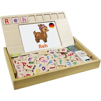 Lexibook Bio Toys Dwujęzyczna Szkoła Słów - Zabawa Edukacyjna w Drewnianym Pudełku Lexibook Bio Toys Dwujęzyczna Szkoła Słów - Zabawa Edukacyjna w Drewnianym Pudełku
