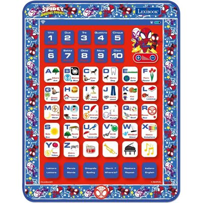 Lexibook Lexibook-JCPAD002SPi5 Spidey And His Amazing Friends - Bilingual Touchscreen Learning Tablet Lexibook Lexibook-JCPAD002SPi5 Spidey And His Amazing Friends - Bilingual Touchscreen Learning Tablet