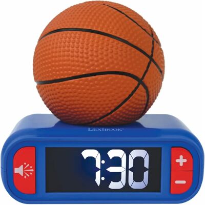 Lexibook - Digitální budík s 3D basketbal nočním světlem a zvukovými efekty Lexibook - Digitální budík s 3D basketbal nočním světlem a zvukovými efekty