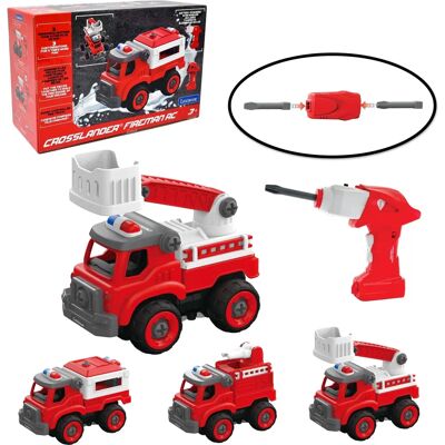 Lexibook Crosslander Fireman – 3-in-1 Feuerwehrauto mit elektrischem Schraubenzieher Lexibook Crosslander Fireman – 3-in-1 Feuerwehrauto mit elektrischem Schraubenzieher