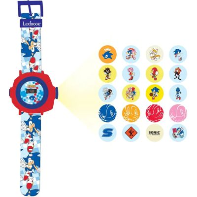 Lexibook Sonic Projectiehorloge - Digitale kinderhorloge met tijd- en beeldprojectie Lexibook Sonic Projectiehorloge - Digitale kinderhorloge met tijd- en beeldprojectie
