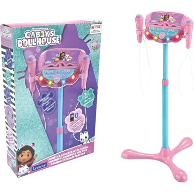 Support de Karaoké pour Enfants Lexibook - Hauteur réglable avec lumières et 2 microphones - La maison de Gabby - Publicité Support de Karaoké pour Enfants Lexibook - Hauteur réglable avec lumières et 2 microphones - La maison de Gabby - Publicité