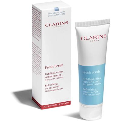 Clarins Scrub Fresco - Crema Rinfrescante con Perle Naturali - Esfoliante Viso Clarins Scrub Fresco - Crema Rinfrescante con Perle Naturali - Esfoliante Viso