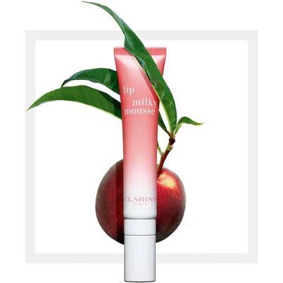 Lip Gloss Clarins Milky Mousse - Idratante, Latte di Pesca, Finitura Satenata Lip Gloss Clarins Milky Mousse - Idratante, Latte di Pesca, Finitura Satenata