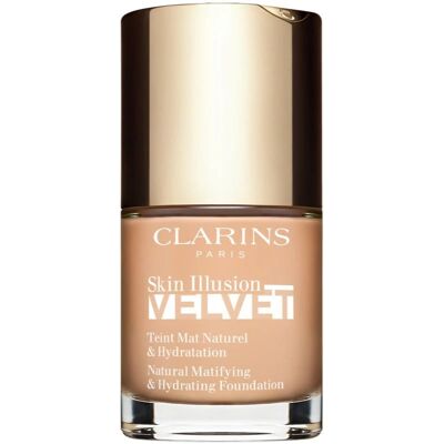 Clarins Skin Illusion Velvet Vloeibare Foundation - Mat Finish Clarins Skin Illusion Velvet Vloeibare Foundation - Mat Finish