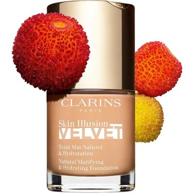 Clarins Skin Illusion Velvet Flüssigfoundation - Natürlich Matt & Hydratisierend Clarins Skin Illusion Velvet Flüssigfoundation - Natürlich Matt & Hydratisierend