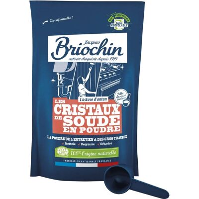 Cristaux de soude Ecocert Jacques Briochin - 500 g nettoyant polyvalent - Publicité Cristaux de soude Ecocert Jacques Briochin - 500 g nettoyant polyvalent - Publicité