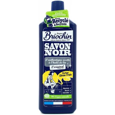 Savon noir Jacques Briochin parfum citron Ecocert - Nettoyant liquide - Publicité Savon noir Jacques Briochin parfum citron Ecocert - Nettoyant liquide - Publicité