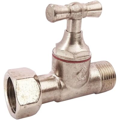 Vanne de WC en nickel - Somatherm For You - 12/17mm Vanne de WC en nickel - Somatherm For You - 12/17mm
