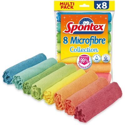 Chiffons microfibre Spontex - 8 pièces Chiffons microfibre Spontex - 8 pièces