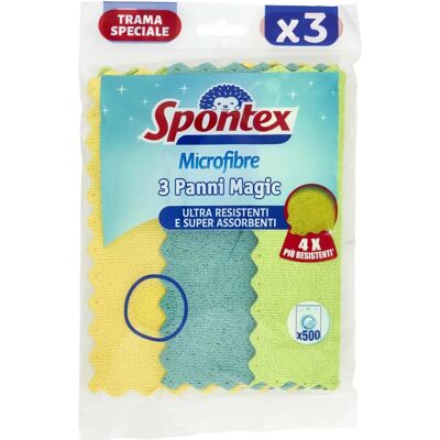 Spontex Modèle Magic Tissus - Lot de 3 Spontex Modèle Magic Tissus - Lot de 3