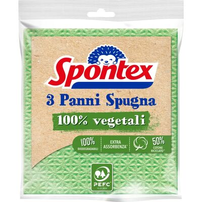 Spontex - 19200090 - Cellulose/Coton - Lingettes nettoyantes Spontex - 19200090 - Cellulose/Coton - Lingettes nettoyantes