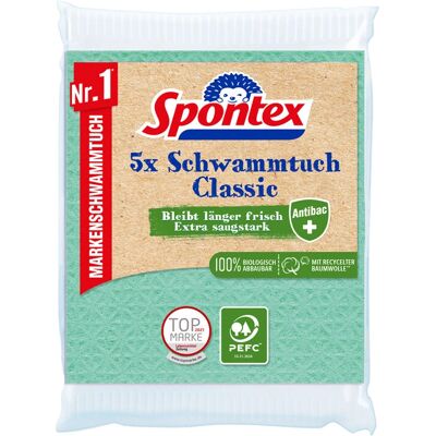 Chiffon de nettoyage Spontex 19200216 - Multicolore, 5 pièces Chiffon de nettoyage Spontex 19200216 - Multicolore, 5 pièces
