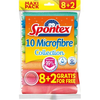 Chiffon microfibre Spontex 19780028 - chiffon de nettoyage - Publicité Chiffon microfibre Spontex 19780028 - chiffon de nettoyage - Publicité