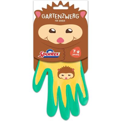 Guantes de Jardinería para Niños de Spontex - Patrón de Erizo en Nitrilo Guantes de Jardinería para Niños de Spontex - Patrón de Erizo en Nitrilo