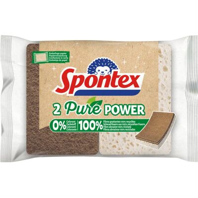 Éponges doubles Spontex 3384126003877 Beige/Marron - Éponge - Publicité Éponges doubles Spontex 3384126003877 Beige/Marron - Éponge - Publicité
