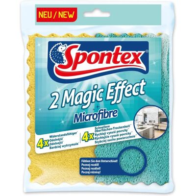 Spontex - Magic Effect - 2 pièces - chiffons en microfibres Spontex - Magic Effect - 2 pièces - chiffons en microfibres